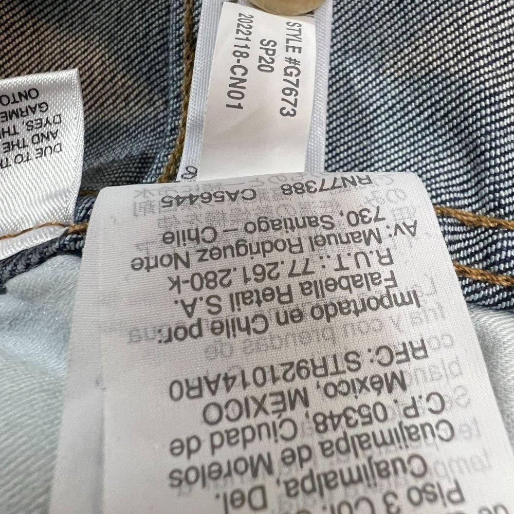 Madewell 10'' High Rise Skinny Denim Jeans High Rise Blue Dark Wash Size 35T - Picture 8 of 12